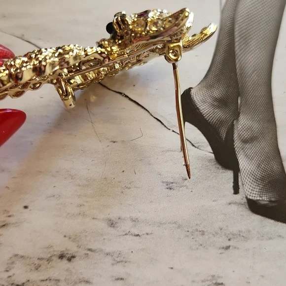 vintage cat brooch - Picture 6 of 9